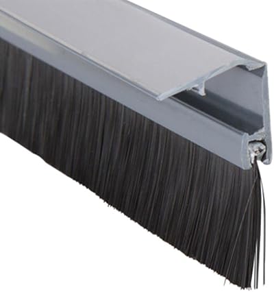 Stormguard 914 mm Draught Excluder Cover Clip Bottom Door Brush Seal Chrome