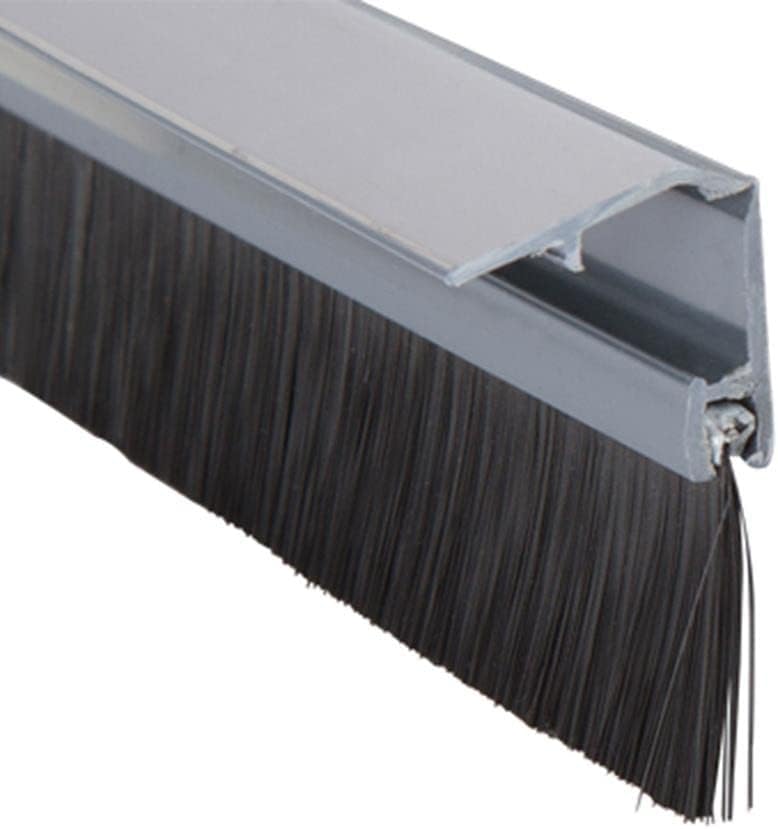 Stormguard 914 mm Draught Excluder Cover Clip Bottom Door Brush Seal Chrome