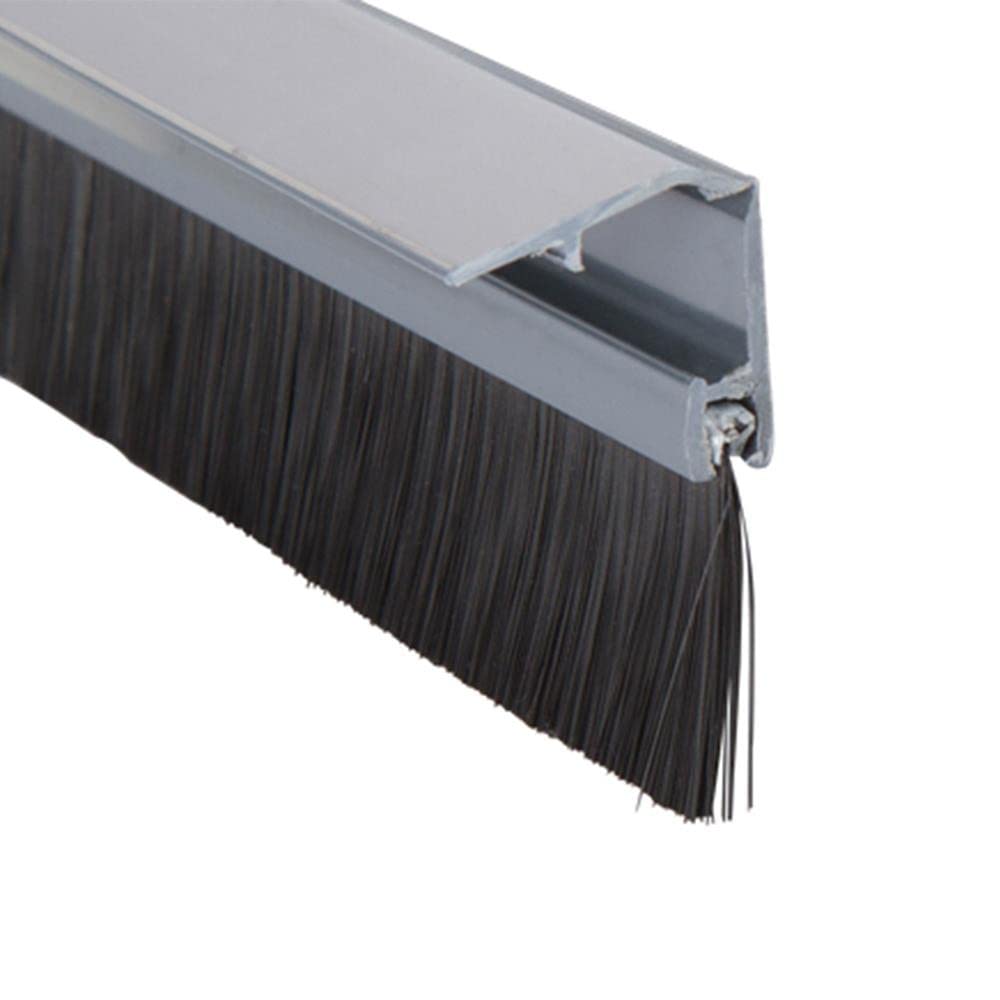 STORMGUARD 914 mm Draught Excluder Cover Clip Bottom Door Brush Seal - Chrome