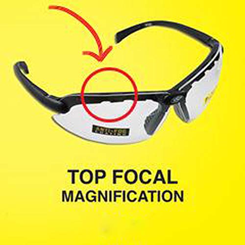 SSP Eyewear Top Focal Tactical Safety Glasses Kit with Assorted Interchangeable 2.00 Bifocal Lenses, TF 2.00 AST KIT