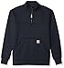 Carhartt Men's Rain Defender Paxton Heavyweight Quarter-Zip Sweatshirt, Navy, Large