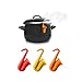 Horn Spill-proof Lid Lifter Steam Releaser for Pot 3 Pack - Lid Stand Heat Resistant Holder - Great Cooking Helpers and Decoration Kitchen Tools