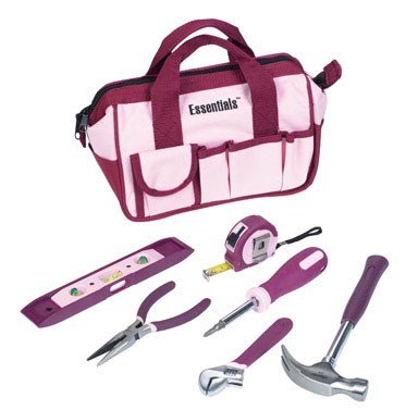 Click Here to See More Images Great Neck 6709 Essentials Around The House Tool Set, Pink, 7-Piece