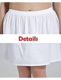 Calzoncillos para mujer, 100 % algodón, estilo vintage, 5 longitudes, color blanco, negro y marfil