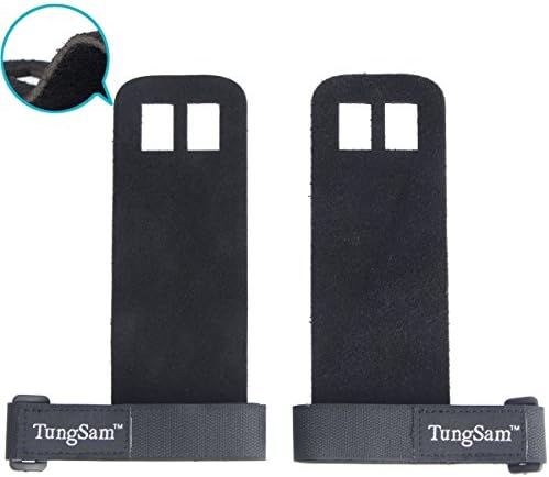 Gymnastics Grips by TungSam.Genuine Leather crossfit gloves for crossfit,WOD,weight lifting,training,power lifting .The best hand grips. Mens &amp; Womens  (Small)