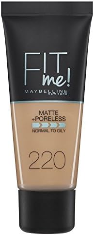 Maybelline Fit Me Matte and Poreless Foundation for Normal to Oily Skin 30ml 220 Natural Beige