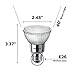 Philips 477471 LED Classic Glass Dimmable PAR20 40-Degree Spot Light Bulb with Warm Glow Effect 500-Lumen, 2200-3000-Kelvin, 7 (50-Watt Equivalent), E26 Base, Bright White, 2 Pack