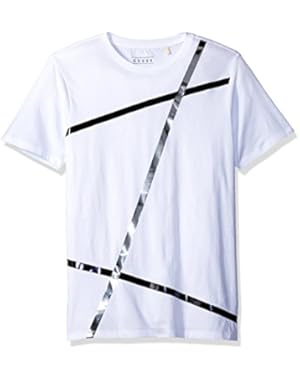 Men's Foil Stripe Crew Neck T-Shirt