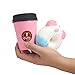 TEEGOMO Cute Panda Donuts and Pink Coffee Cup Slow Rising Scented Jumbo Squishy Stress Relief Squeeze Decorations Kids Toy