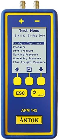 Anton APM 145 Differential Manometer Infrared Wi-Fi Pressure Meter Test Logger
