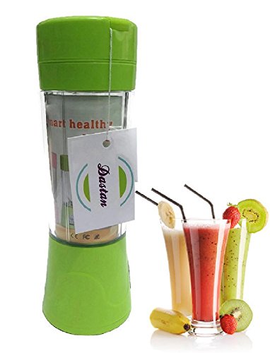 Dastan Small Personal Blender Bottle, Portable Juicer Cup, Personal Size Electric Rechargeable Blender, Fruit Mixer, Water Bottle, 380ml with Free USB Charger Cable (Green, Pink, Purple and Blue) Dastan Small Personal Blender Bottle, Portable Juicer Cup, Personal Size Electric Rechargeable Blender, Fruit Mixer, Water Bottle, 380ml with Free USB Charger Cable (Green, Pink, Purple and Blue)