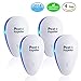 [2018 UPGRADED]]Ultrasonic Pest Control Repeller - Electronic Mouse Repellent & Mosquito Bug Repellent Plug in for Insects - Mice,Rat,Bug,Spider,Mosquito,Flea,Roach,Ant,Fly-No More Traps Spray(4 PACK)
