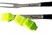 Barbecue Grilling Tool Set 4 pc Stainless Steel Professional Grade Heavy Duty -Spatula Tongs Fork Silicone Brush- Great for patio Barbecue Party Best BBQ Grilling Accessories