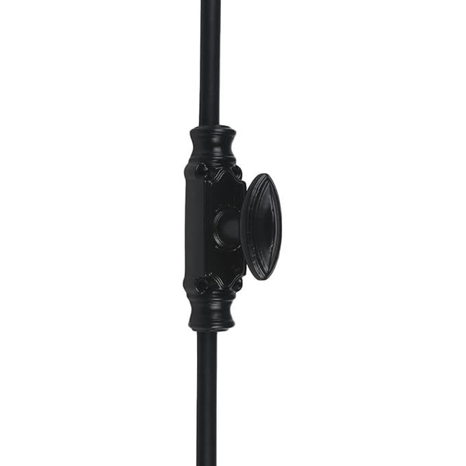 A29 Hardware 6 Feet Cast Iron Plain Style Window Cremone Bolt, Black Powder Coat Finish