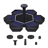 InnoGear Solar Powered Fountain Pond Pump Bird Bath Fountains Outdoor Watering Submersible Water Floating Pump Kit with Different Spray Heads for Fish Tank Aquarium Pond Pool Garden Decoration