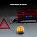 Lixada Outdoor Portable Solar Powered Light Sensitive Strobe Flash Warning Car Vehicle Magnetic Mounted LED Caution Lamp