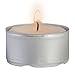 Ner Mitzvah 6 Hour Tea Light Candles - 40 Pack Bulk Package - White Unscented Travel, Centerpiece, Decorative Candle with Maxi Burn Time - Pressed Wax