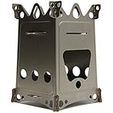 Emberlit Fireant,Titanium, Multi-fuel Backpacking Stove Great for Camping and Survival