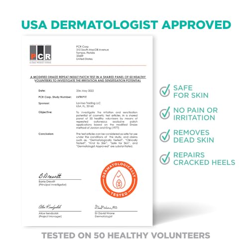 Lavinso Foot Peel Mask for Dry Cracked Feet 2 Pack Dead Skin Remover