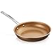 Non-stick Copper Frying Pan CeramiTech with Ceramic Coating with Induction cooking,Oven & Dishwasher safe 10 Inches By Tiabo