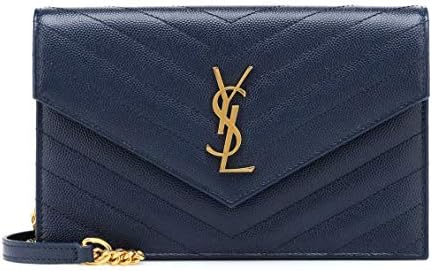 France YSL Women's Monogram Envelope Shoulder Bag