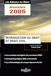 Introduction au droit et droit civil, 2005