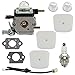 Mannial C1U-K54A Carburetor Carb kit for ZAMA C1U-K17 C1U-K27 C1U-K27A C1U-K27B C1U-K54 C1U-K46 C1U-K82 2-Cycle Mantis 7222 7222E 7222M 7225 7230 7234 7240 7920 7924 Tiller/Cultivator