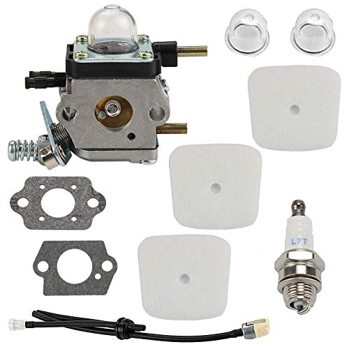 Mannial C1U-K54A Carburetor Carb kit for ZAMA C1U-K17 C1U-K27 C1U-K27A C1U-K27B C1U-K54 C1U-K46 C1U-K82 2-Cycle Mantis 7222 7222E 7222M 7225 7230 7234 7240 7920 7924 Tiller/Cultivator