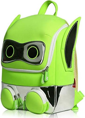 ETSHUBAO Backpack Ultra-light breathable ridge-reducing school bag Environmentally-friendly diving fabric Shoulder backpack Cute robot Suitable for 3-6 years old baby