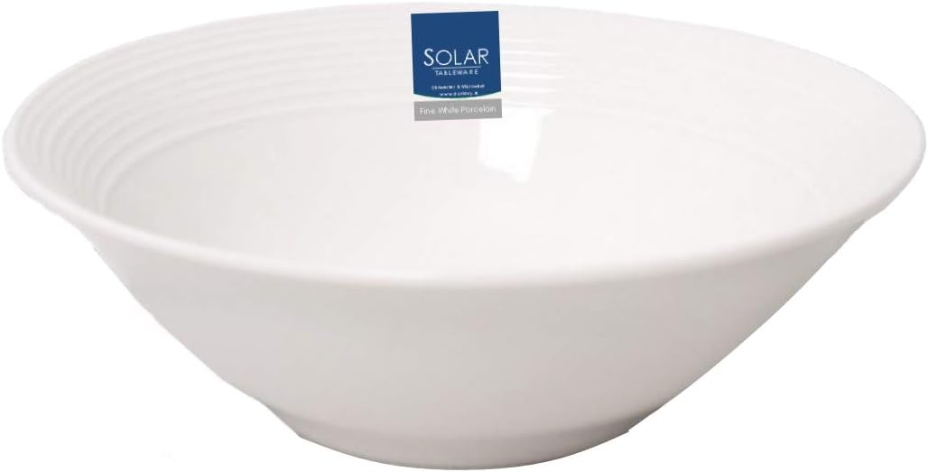 White Porcelain Cereal Bowls 6Piece Round Oatmeal Breakfast Cereal