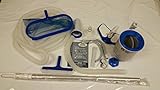 Intex Krystal Clear Deluxe Swimming Pool Maintenance Kit with Skimmer for Easy Set Pool