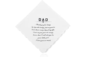 Wedding Handkerchiefs for Women Men Wedding Gifts Handkerchief Hanky for Family Memorial Funeral Favors for Guests Hankie