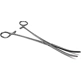 Multipurpose Long Hemostat Forceps with Fully Serrated Jaws Rochester Pean Comes in Stainless Steel for Holding Objects, Feed