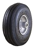 Marathon Universal Fit Pneumatic (Air Filled) Hand Truck / All Purpose Utility Tire on Wheel with Adapter Kit Included