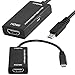 EXW® MHL Micro USB to HDMI Cable Adapter Samsung Galaxy S3 S4 S5 Note 2 Tab3 for HDTV (5 Pin Adapter).