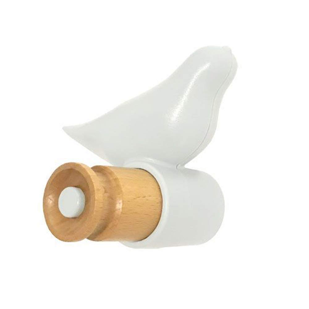 Childhome Clothes Hook, Bird Hook, Coat Hook, Wall Hook, Towel Hook, for Children's Room, Hand Towel, Handbag in White, 10 x 11 x 7.5 cm