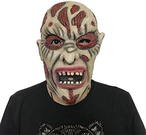 SCLMJ Halloween Terror Mask Grimace Rotten Devil Scary Latex Mask
