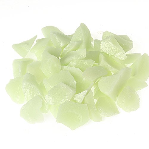 Glow in the Dark Glow Stones, Fish Tank Aquarium Gravel Rocks, Decorative Glow Stones,Glowing Pebbles Luminous Gravel Rock for Home Garden Walkway Decoration (15-22mm, Yellow Green,280g/9.87oz)