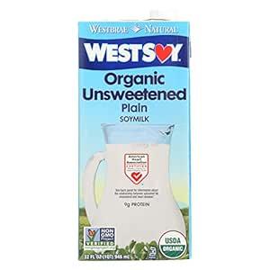 Westsoy Unsweetened Westsoy 32 Oz, Pack of 12