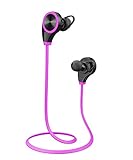 Wireless Bluetooth Headphone For Smart Phone 4.0Noise Cancelling Earphones Sport Running Headset With Microphone  (Pink)