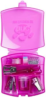Tinc Mini Stationery Set Pink – Tape Dispenser, Scissors, Stapler, Hole Punch view 2