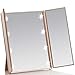 Miss Sweet Compact Mirror Tri-fold Mirror Travel Mirror (Gold)