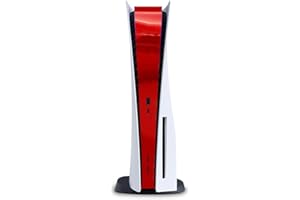 IFEEHE Middle Sticker Side Protection Console Bar Protection Side Bar Sticker for PS5 Console Plating (Plating Red)