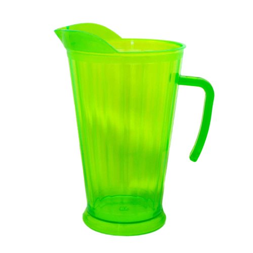 Party Essentials N60675 Brights Plastic Heavy Duty Pitcher, 60-Ounce Capacity, Neon Green (Case of 6 Party Essentials N60675 Brights Plastic Heavy Duty Pitcher, 60-Ounce Capacity, Neon Green (Case of 6
