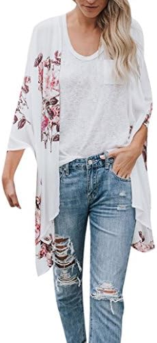 FORUU CardigansKimono for Womens, FORUU Fashion Cover Blouse Tops Print Beach Smock Cardigans