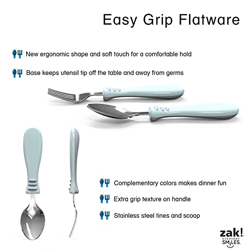 Zak Designs Paw Patrol Easy Grip Flatware Fork And Spoon Utensil Set