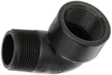 Banjo SL125-90 Polypropylene Pipe Fitting, 90 Degree Street Elbow, Schedule 80, 1-1/4" NPT Female x NPT Male