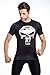 Red Plume Men's Compression Shirt, Fitness Sports Skull T-shirt Short Sleeve (L)
