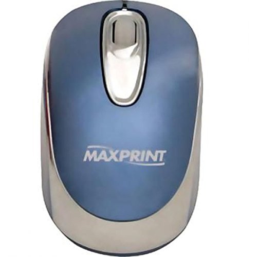 Mouse Maxprint Otico Usb Mini Azul e Prata Ref.: 602740