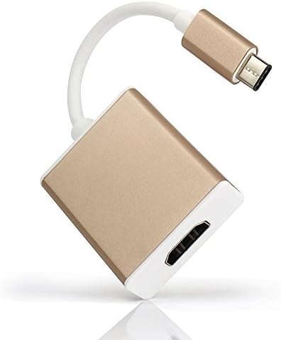 Eriotpy USB 3.1 Type-C Male Connector to HDMI Female Digital AV Adapter Converter for Apple MacBook Laptop (Gold)
